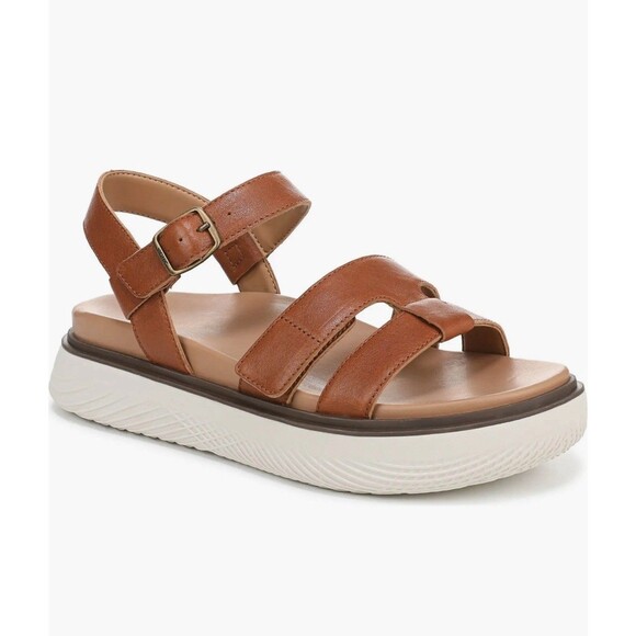 Vionic Solana Supportive Adjustable Slide Platform Sandal Tan Size 8 Comfort - Picture 1 of 10